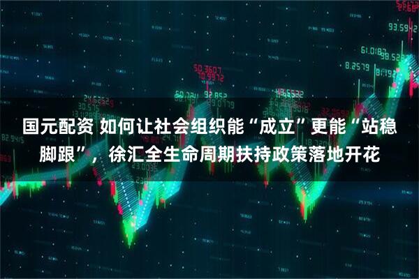 国元配资 如何让社会组织能“成立”更能“站稳脚跟”，徐汇全生命周期扶持政策落地开花
